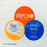 Disposable Plastic Polypropylene Drinking Cups, 5 oz., clear