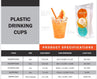 Disposable Plastic Polypropylene Drinking Cups, 5 oz., clear