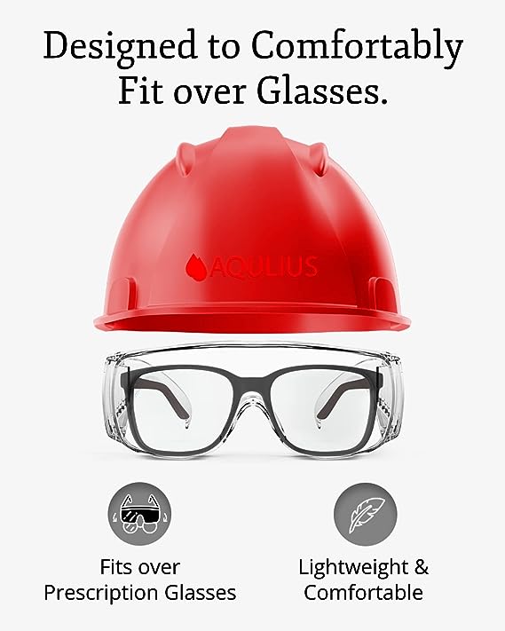 Safety Glasses Over Eyeglasses (Anti-Fog Scratch Resistant