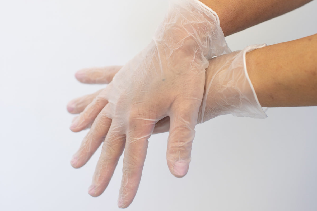 Clear Vinyl Disposable Gloves, PowderFree, MultiPurpose, Food Contac Aiden Health
