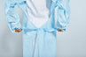 Isolation Gown: (Longkare) AAMI Level 2 CPE (25g) Disposable, Non-Surgical, Thumb hole sleeve, Blue, GB15979-2002 standard