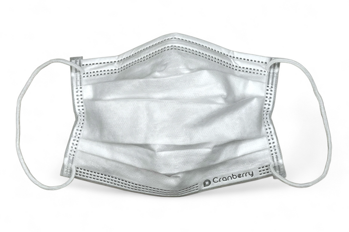 Cranberry S3+ (S3160W, White) Level 3 Surgical Face Mask with Ear loops, (ASTM-F2100 Level 3, FDA 510k)