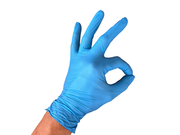 SAFE HEALTH Nitrile Examination Gloves, Royal Blue Color, Powder-Free, 3.5 mil