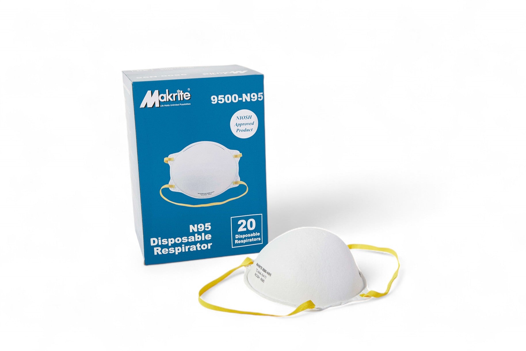 NIOSH N95 Respirator: Makrite 9500-N95 – Aiden Health