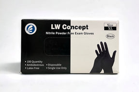 Black Nitrile Powder-Free Exam Gloves, 5 mil (ASTM D6319, FDA 510k)