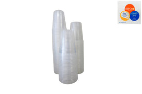 Disposable Plastic Polypropylene Drinking Cups, 5 oz., clear