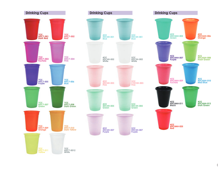 Sanax Disposable Plastic (polypropylene) Drinking Cups, 5 oz., 2500pcs/case