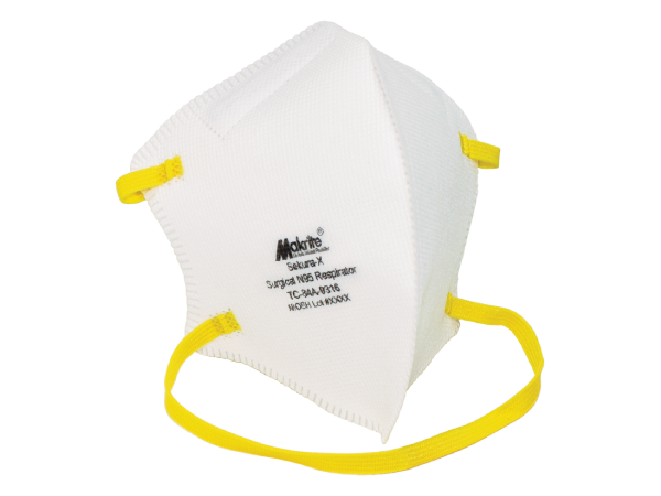 Makrite SEKURA-X Surgical N95 Respirator with vertical fold, Size M/L, NIOSH TC-84A-9316