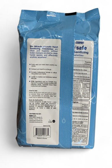 StaySafe Hand Sanitizing 70% Alcohol Towelettes, resealable