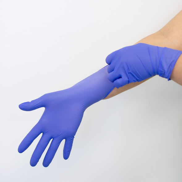 ADENNA PRECISION Nitrile Powder-Free Examination Gloves, (PCS776, Medical-Grade, 4 mil), Violet
