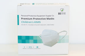 PPE Supply Co. Premium Protective Mask Children’s KN95 (5pc/pack), White, GB2626-2019 standard