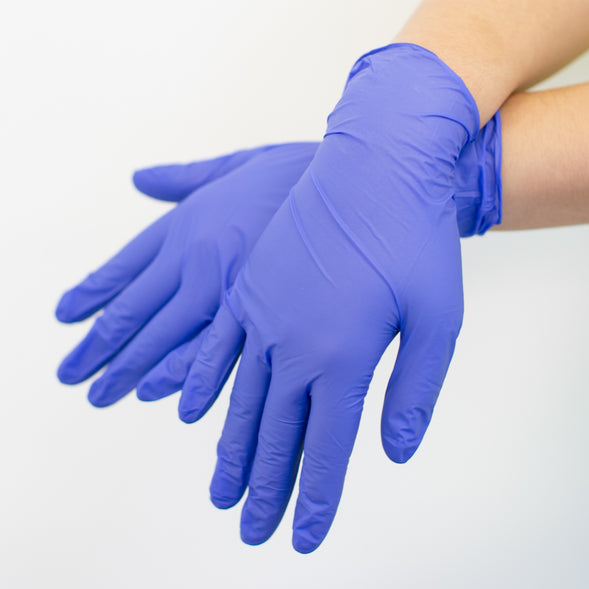 ADENNA PRECISION Nitrile Powder-Free Examination Gloves, (PCS776, Medical-Grade, 4 mil), Violet