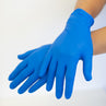 Cranberry RevoSoft® Nitrile Powder-Free Exam Gloves (3270 Series), 2.8 mil, True Blue (Chemo-Tested, FDA 510k)
