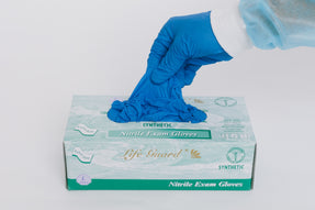 Lifeguard Nitrile Powder-Free Exam Gloves, Extra Soft, Blue, Medium, Case of 2000