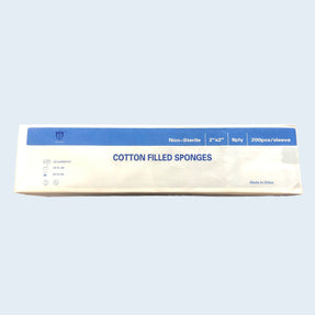 Cotton Filled Gauze (8-ply) 2x2 cotton-filled gauze sponges