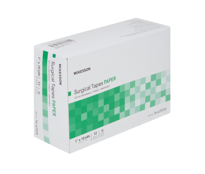 McKesson Air Permeable Paper 1 Inch X 10 Yard White Non-Sterile Medical Tape