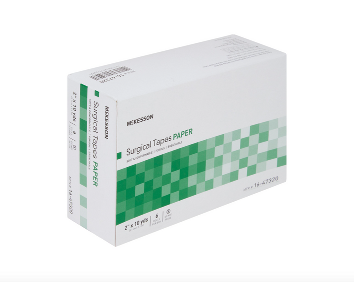 McKesson Air Permeable Paper 2 Inch X 10 Yard White Non-Sterile Medical Tape