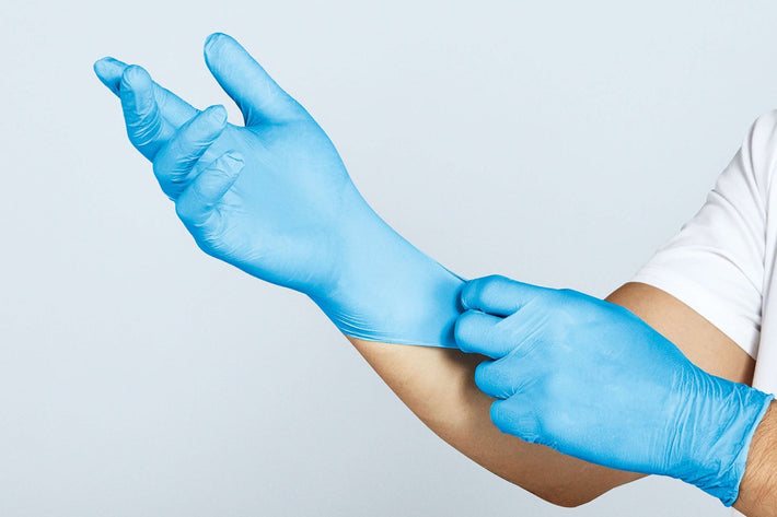 NITRILECARE (Careplus) Powder-Free Exam Gloves, 3.1 - 4.0 mil, Blue (ASTM D6319, ASTM F1671 Viral, FDA 510k)