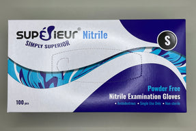 SUPERIEUR Nitrile Powder-Free Exam Gloves, Blue (Chemo-Tested, FDA 510k)