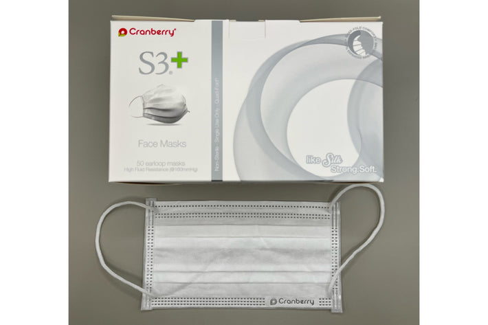 Cranberry S3+ (S3160W, White) Level 3 Surgical Face Mask