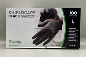 CoShield Shieldcare Black Nitrile Powder-Free Gloves