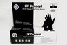 LW CONCEPT Black Nitrile Powder-Free Exam Gloves, 5 mil